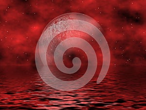 Red Moon & Water