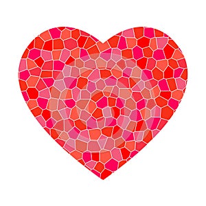 Red mosaic heart