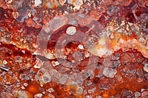 red moss agate texture macro