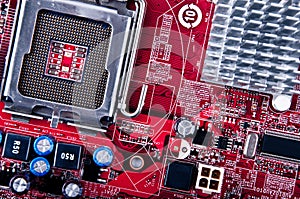 Red motherboard