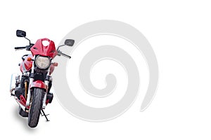 Red motor bike