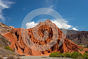 Red mountain. Andes Mountain Range. Jujuy, Argentina.
