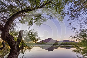 Red Mountain Behind the Salt River