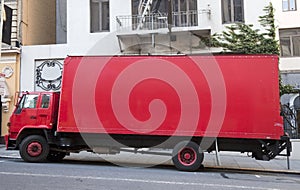Red Moving Van