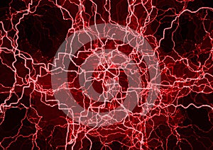 Red multiple neurons background abstract design