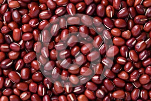 Red mung bean or Azuki bean texture background