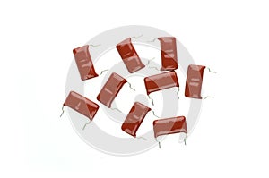 Red mylar Capacitor