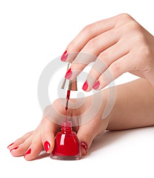 Red nail polish