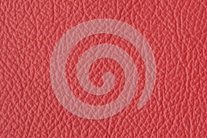 red natural leather closed up background