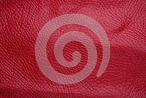 Red leather texture background