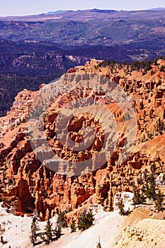 Red Navajo sandstone pinnacles