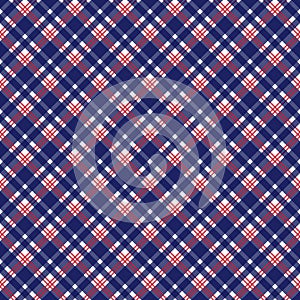 Red and Navy Plaid Seamless Pattern