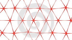 Red net shape abstract 3D render photo