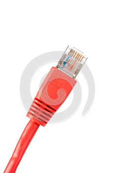 Red network cable