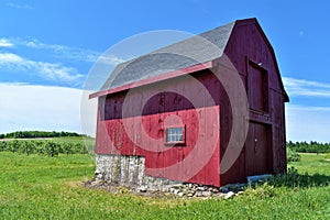 Red New England Barn in Hillsborough County, New Hampshire, United States US