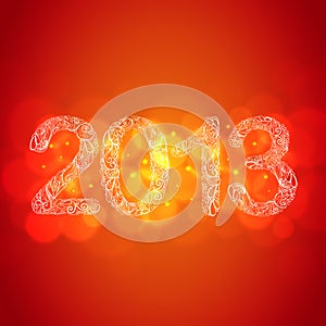 Red New Year 2013 Card