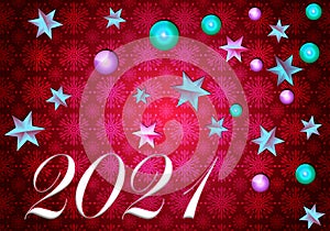 Red New Year`s Eve 2021