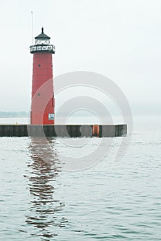 Red North Pier Lighthouse - Kenosha, Wisconsin