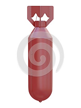 Redl nuke or nuclear bomb from world war two isolated on a white background 3d rendering photo