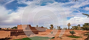 The red oasis Timimoun in Algeria