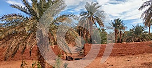 The red oasis Timimoun in Algeria