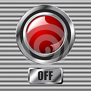 Red off button