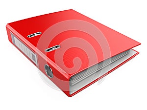 Red Office Folder Ring Binder