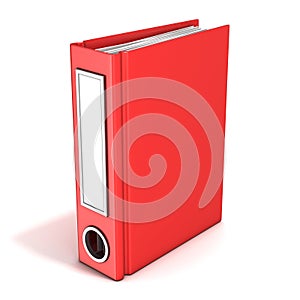 Red office folder, standing