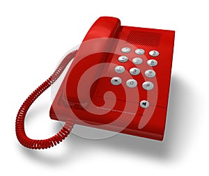 Red office phone