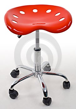 Red office stool