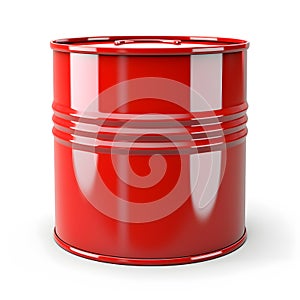 Red oil barrel, steel can