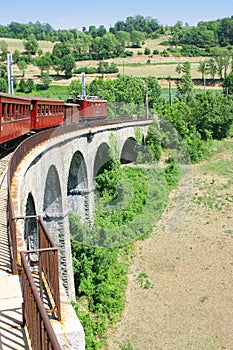 Red Old Electric Train