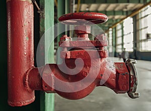 Red old Fire hydrant