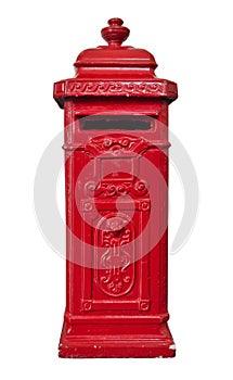 Red old mailbox