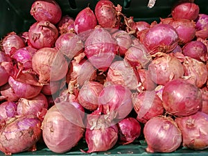 Red onion or bawang merah. photo