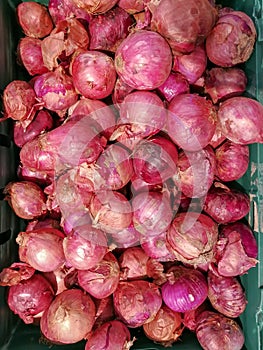 Red onion or bawang merah. photo