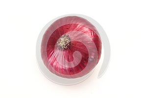 Red onion isolated over white