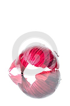 Red onion skin