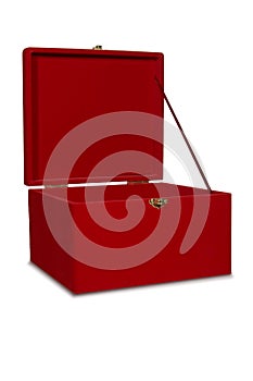 Red open box