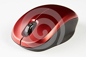 Red optical computer mouse