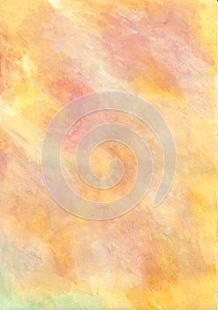 Red and orange abstract watercolor texture background for design. Oil painted high resolution seamless texture.