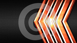 Red orange and black shiny metal background and mesh texture