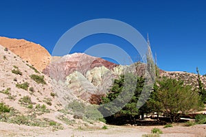 Red and orange color mountains