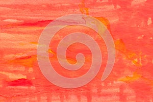 red and orange painted watercolor background texture