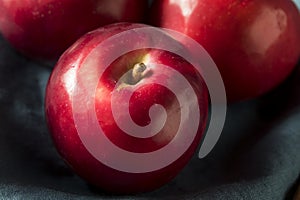 Red Organic Macintosh Apples photo