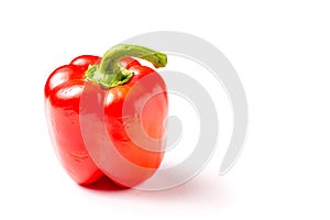 Red organic snack pepper, healthy fresh bellpepper