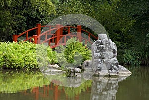 Red Oriental Bridge