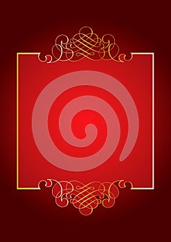 Red ornament background