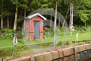 Red outhouse, Dalslands canal