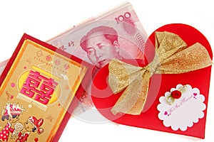 Red packets and candy packaging